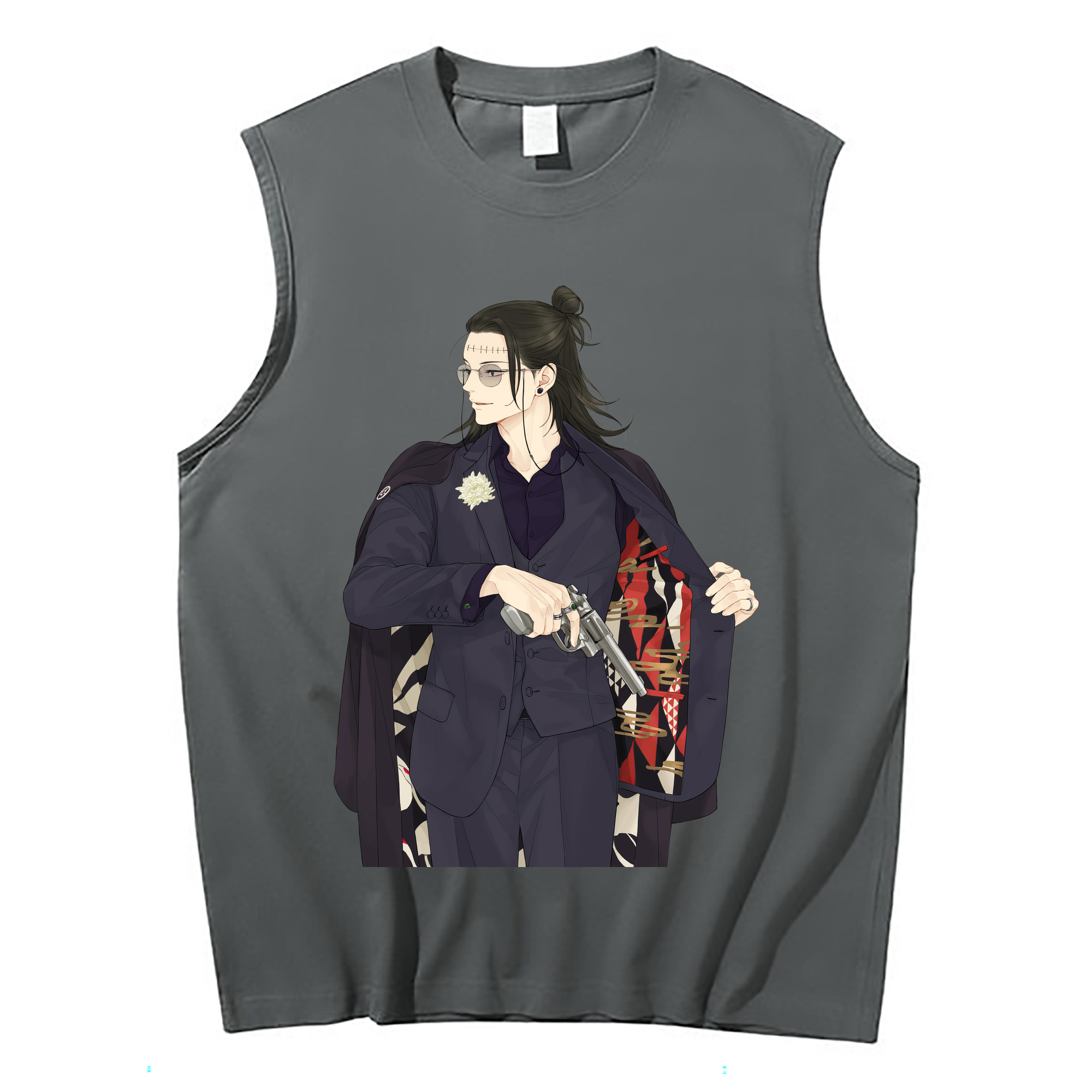 （画像用） 呪術廻戦 Jujutsu Kaisen コットン100％タンクトップ（フロントプリント）